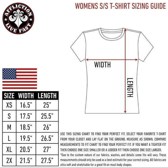 Affliction Women's T-shirt Tank Top Mohawk Biker Tattoo - Picture 6 of 6